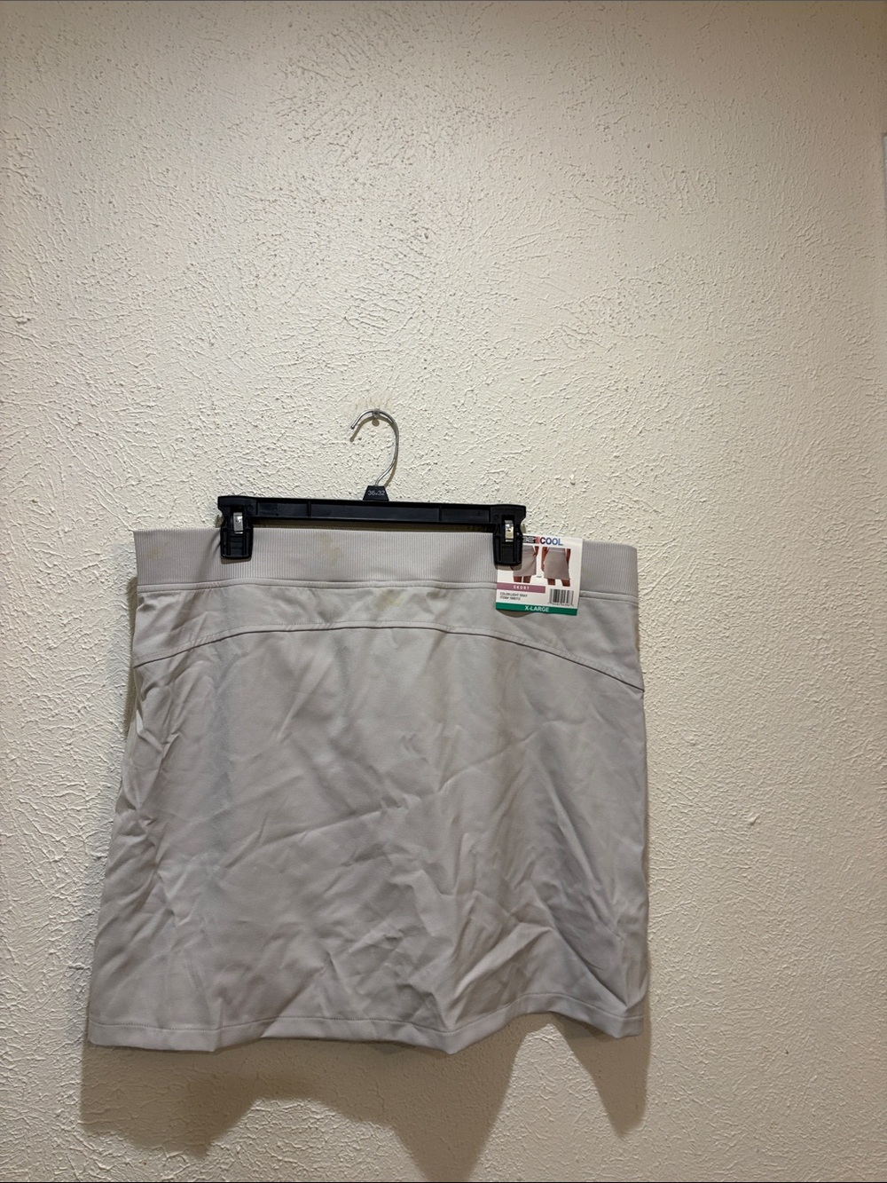 Women’s Light Gray Golf Skort with Stretch Waistband